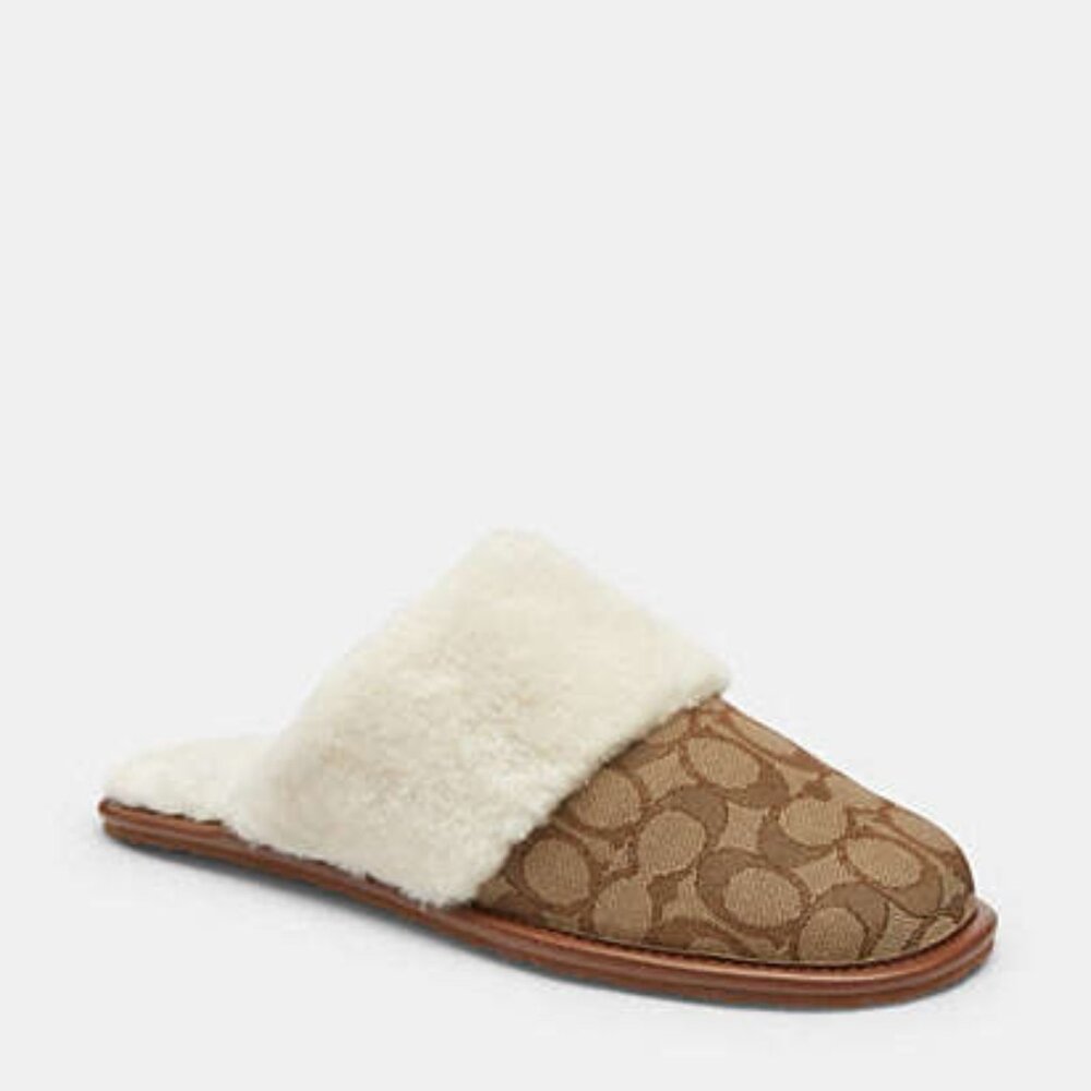 Zena Slipper In Signature Jacquard